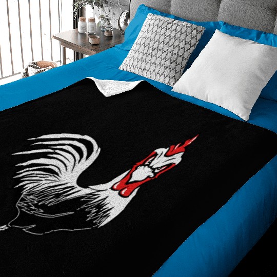 Cock funny Baby Blankets