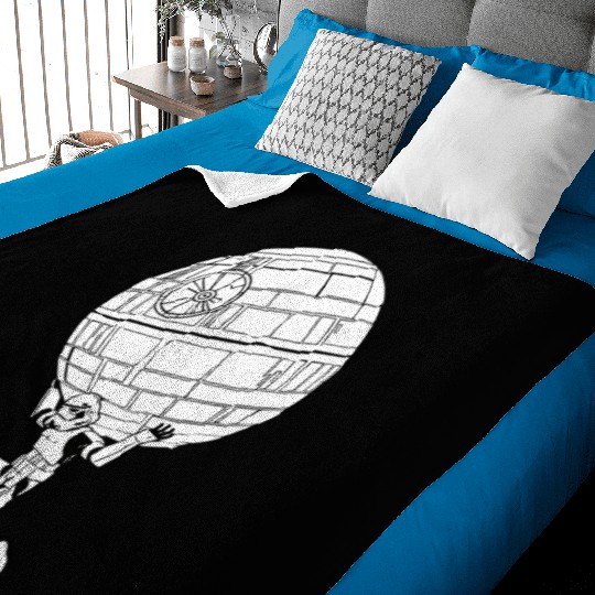 Funny Star Wars Stormtrooper art Baby Blankets