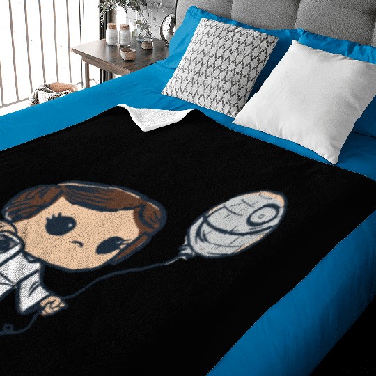 Cute Star Wars kids comic Baby Blankets