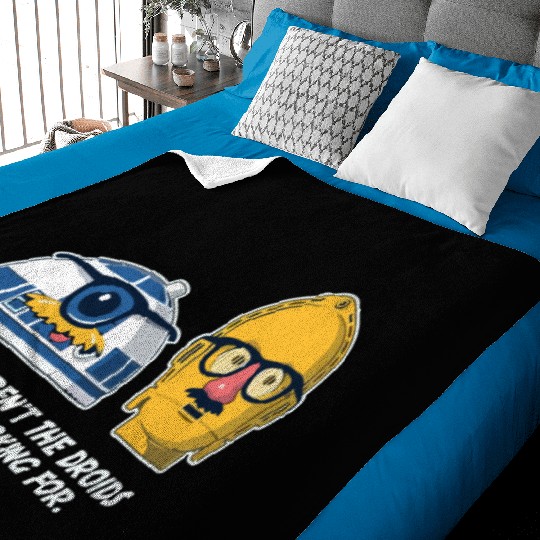 Funny Star Wars droids comic Baby Blankets