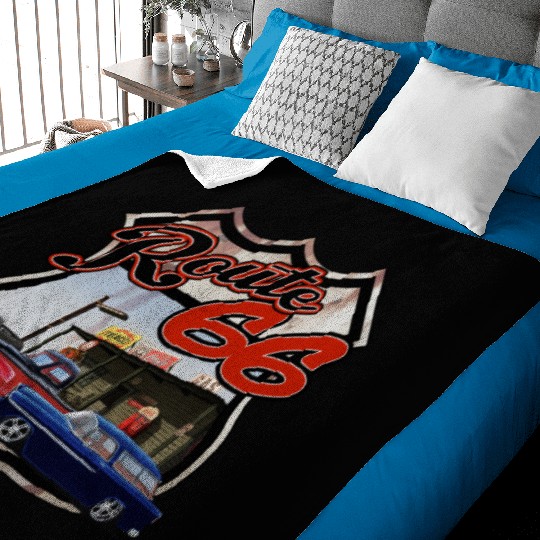 Route 66 Triple Baby Blankets