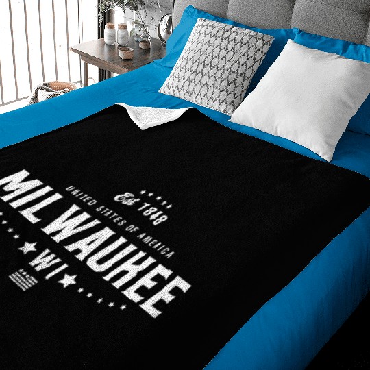 Milwaukee WI Wisconsin Baby Blankets