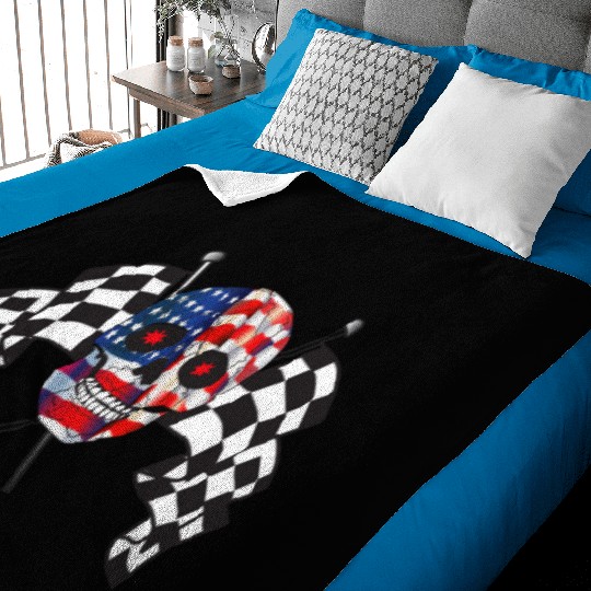 Racing Motorcycle Motocross Dirt Bike Baby Blankets