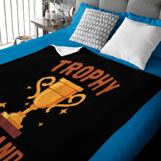 Trophy Husband Baby Blankets