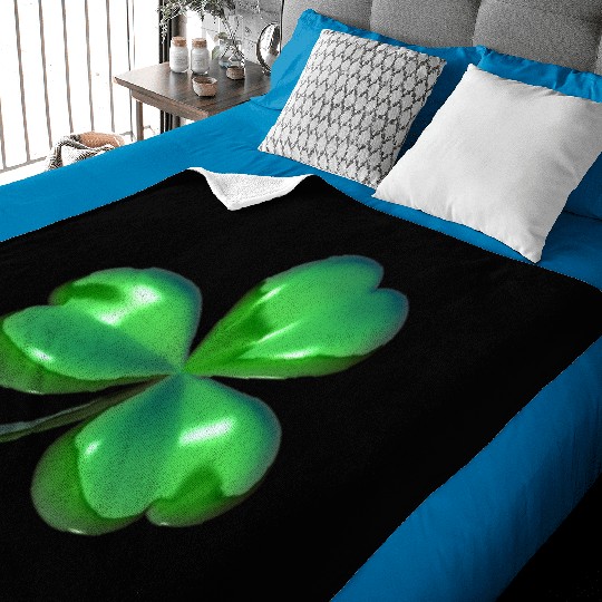 3D Shamrock Baby Blankets