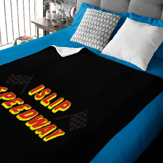 Islip Speedway Baby Blankets