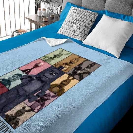 Five Nights At Freddys Eras Tour Baby Blankets