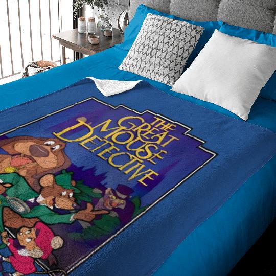 The Great Mouse Detective Retro 1986 Disney Disneyland 2023 Baby Blankets