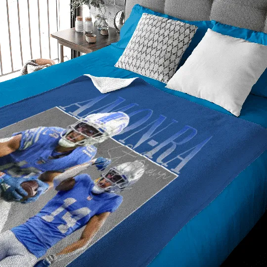 Amon-Ra St. Brown Baby Blankets - Detroit Lions - Grit - OnePride