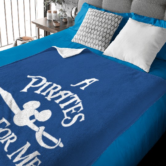 Disney Cruise Pirates Baby Blankets, A Pirates Life For Me Baby Blankets, Pirate Night Baby Blankets, Pirate Baby Blankets