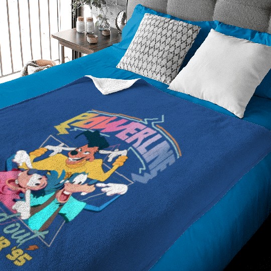 Retro Disney A Goofy Movie Powerline World Tour 95' Baby Blankets, A Goofy Movie Baby Blankets, Vintage Disney Powerline