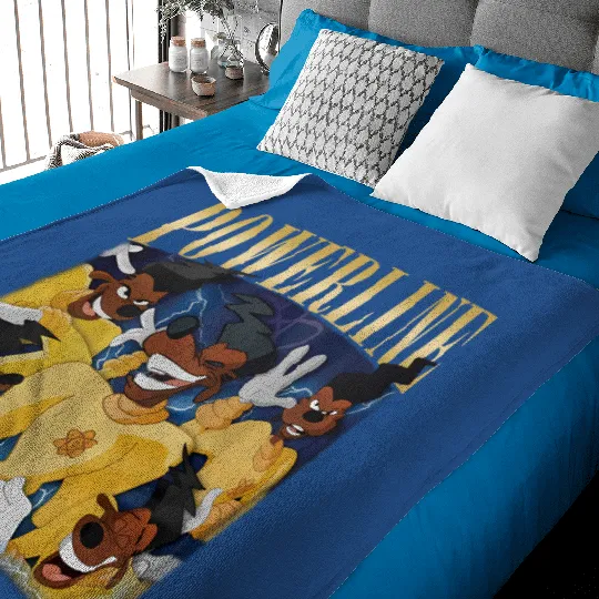 Vintage Disney Powerline Baby Blankets, Powerline Stand Out Tour Baby Blankets, Powerline Goofy Movie