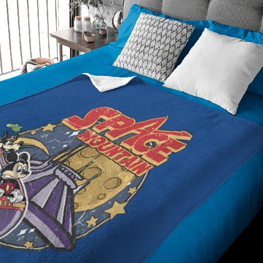 Colors Disney Space Astronauts Baby Blankets, 90's Space Mountain Baby Blankets