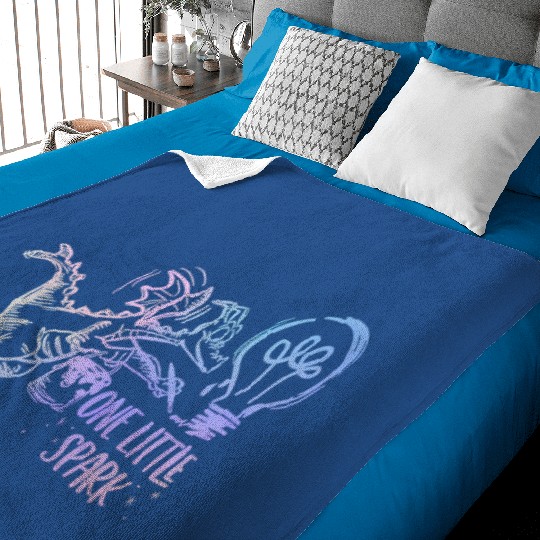 One Little Spark Figment Painting - Disney World Baby Blankets- Epcot Baby Blankets