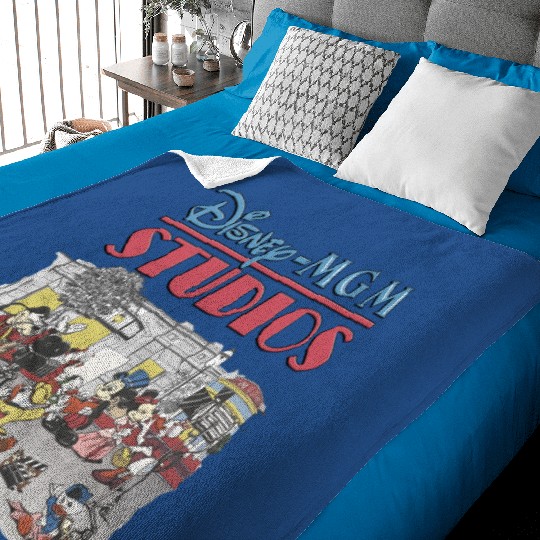 Disney Epcot Studio Baby Blankets, Vintage Epcot 1982 Baby Blankets, Vintage Disney Merch Baby Blankets