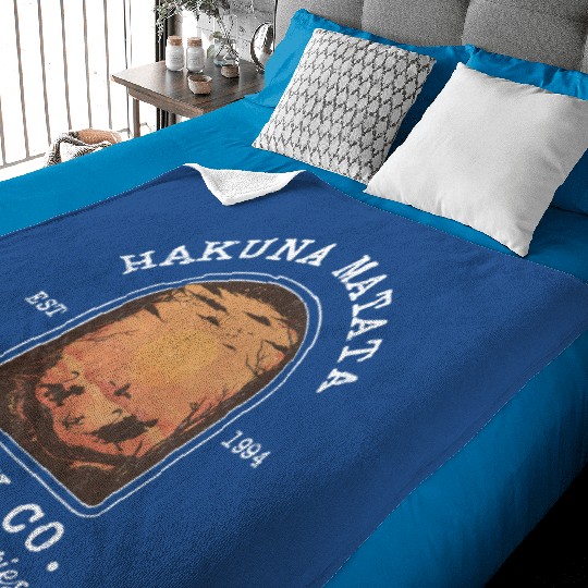  Hakuna Matata Baby Blankets, Happy Co, Retro Disney Lion King Baby Blankets, Animal Kingdom Baby Blankets