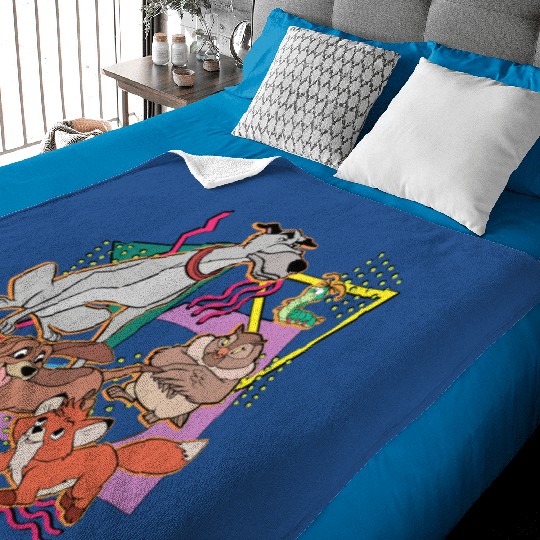 Disney The Fox and The Hound Baby Blankets, Disney Trip Baby Blankets