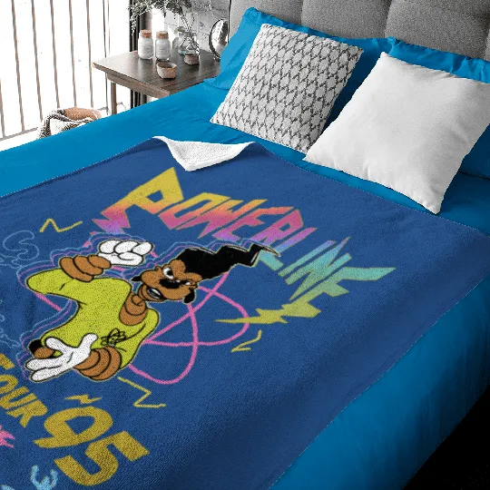 Retro Disney A Goofy Movie Powerline World Tour 95' Baby Blankets, Vintage Goofy Movie Powerline