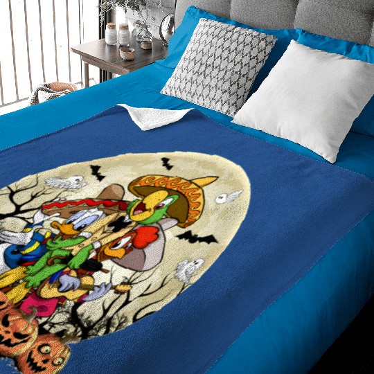 Retro Disney Three Caballeros Halloween Baby Blankets, WDW Halloween Party Matching Family Baby Blankets