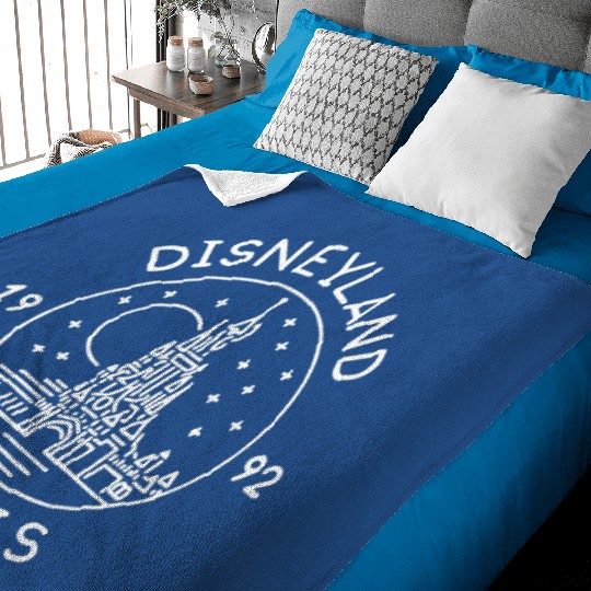 Disneyland Paris 1992 Vintage Baby Blankets, Disney Baby Blankets