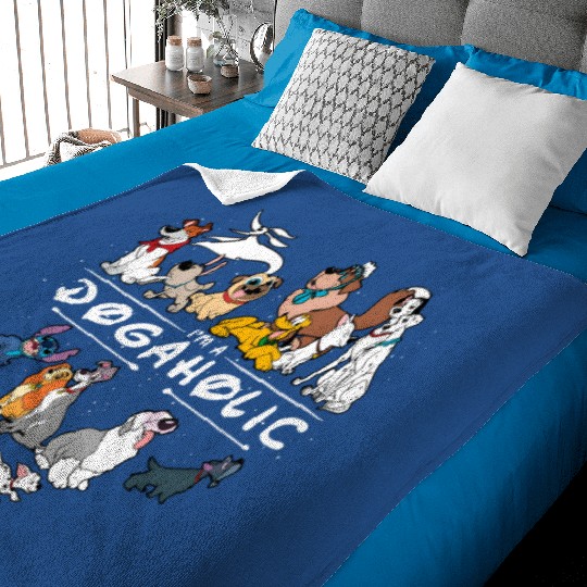 I'm Dog a Holic Disney Dogs Baby Blankets, Disney Pluto, Bolt Percy Dug Baby Blankets