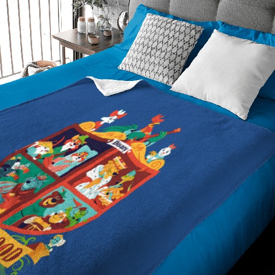 Vintage Disney Robin Hood Baby Blankets, Animal Kingdom Family Matching Baby Blankets