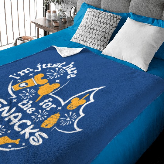 I'm Here For The Snacks Baby Blankets, Mickey Mouse Ears Baby Blankets, Vacation Baby Blankets, Snacks Baby Blankets, Disney Baby Blankets