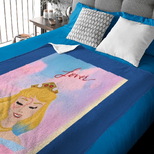 Discover Lover x Sleeping Beauty Baby Blankets, Taylor Disney Princess Baby Blankets