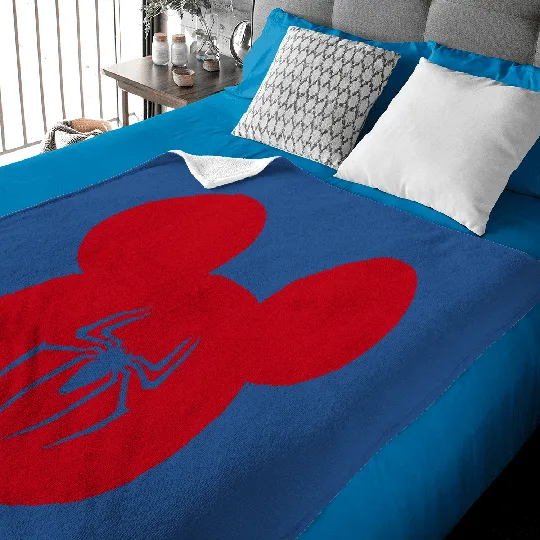 SpiderMan Mickey Baby Blankets/ Disney Spiderman Baby Blankets