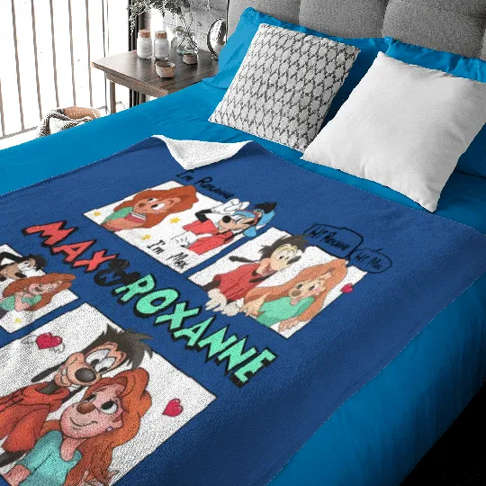 Disney A Goofy Movie Couples Baby Blankets, Max And Roxanne Baby Blankets