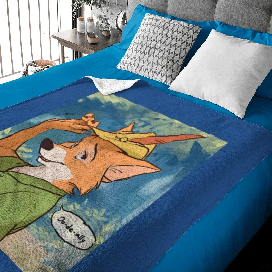 Vintage Disney Robin Hood Baby Blankets, Robin Hood