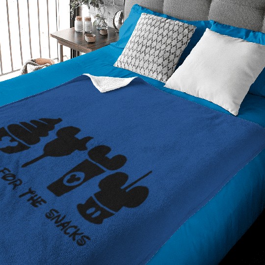 Discover I'm Here Just For The Snack, 'm Here Just For The Drinks, Disney Couple Baby Blankets, Epcot Disney Baby Blankets