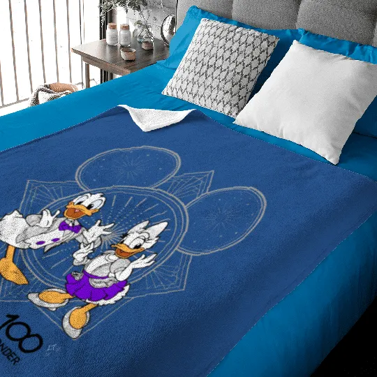 Disney 100 Years of Wonder Zip Baby Blankets, Donald And Daisy Duck Zip Baby Blankets