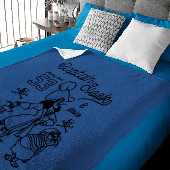 Disney Peter Pan Captain Hook And Mr. Smee Baby Blankets