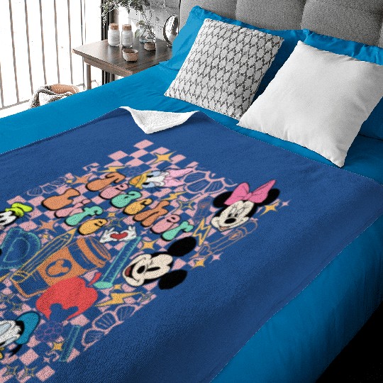 Disney Teacher Life Baby Blankets, Teacher Motivational Baby Blankets, Mickey and Friend Baby Blankets