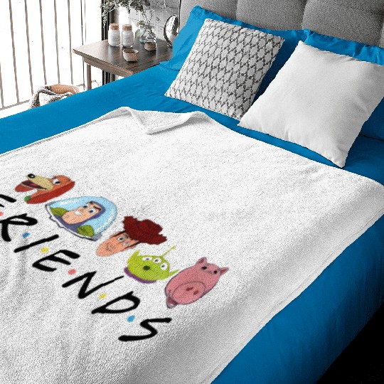 Vintage Disney Toy Story Friends 2023 Baby Blankets, Disneyworld Baby Blankets, Disneyland Baby Blankets
