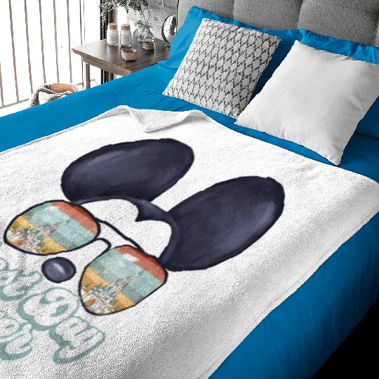 Best Day Ever Disney Vintage Baby Blankets, Disneyworld Baby Blankets Family Mickey Ears Baby Blankets
