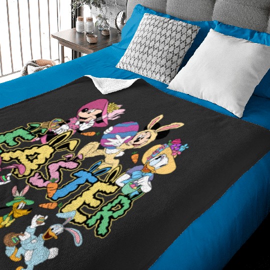 Mickey & Friends Baby Blankets,Retro Disney Easter Baby Blankets