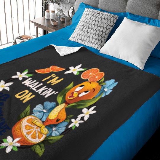 Disney Orange Bird Baby Blankets, Im Walking On Sunshine Baby Blankets