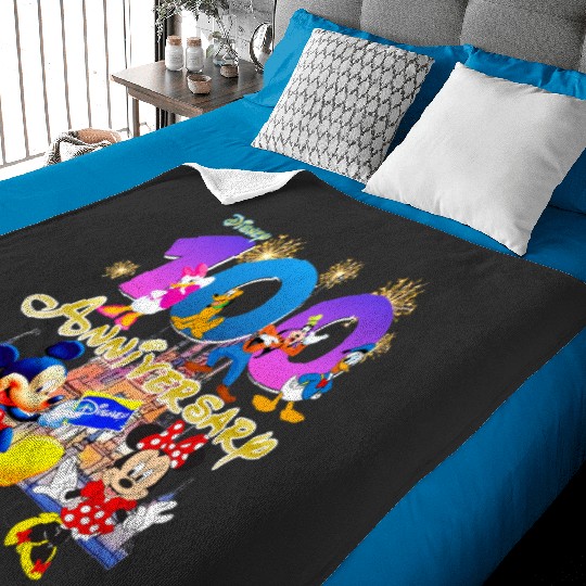 Family Disney Vacation 2023 Baby Blankets, Disneyland 100th Anniversary