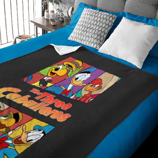 Disney The Three Caballeros All Characters Retro Baby Blankets, Animal Kingdom