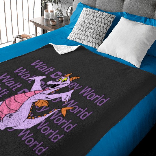 Figment Baby Blankets, Disney Epcot Baby Blankets, Purple Dragon Baby Blankets