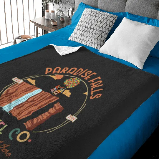 Discover Disney Pixar Up Movie Baby Blankets, Pixar Up Movie, Paradise Falls Travel Co Baby Blankets