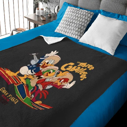 The Three Caballeros Gran Fiesta Tour Baby Blankets, Disney Parks Epcot Donald Duck Baby Blankets