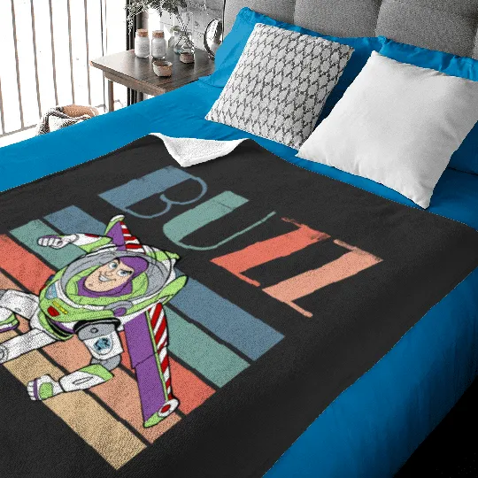 Retro Toy Story Buzz Lightyear  Baby Blankets, Disney Toy Story Crew Baby Blankets