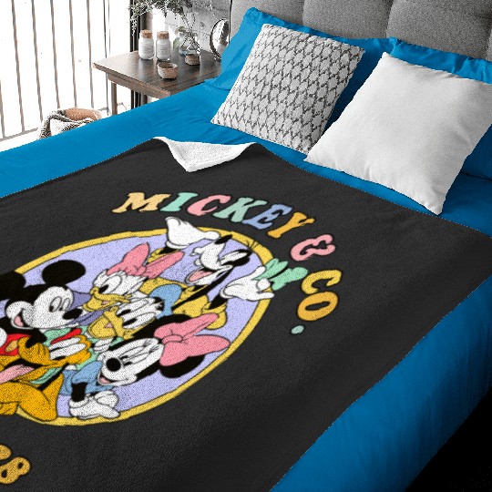 Retro Mickey And Co Disney Est 1928 Baby Blankets, Disney Trip, Disneyland Baby Blankets