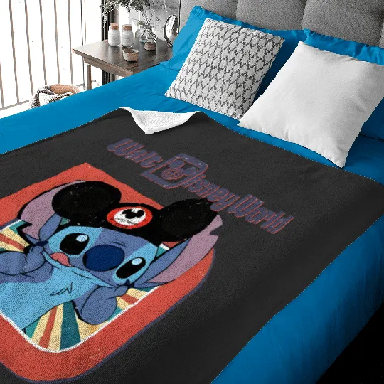 Disney Magic Kingdom Stitch Baby Blankets, Disney Lilo & Stitch Baby Blankets