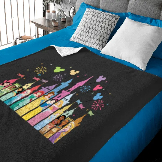 Disney Princess Castle Baby Blankets, Disney Vacation Baby Blankets,Disney Castle, Disney Family Baby Blankets, Disney Girl Trip
