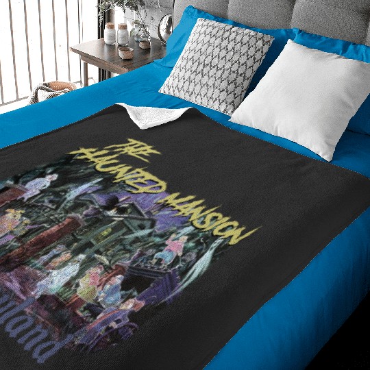 Retro The Haunted Mansion 1969 Disneyland Baby Blankets