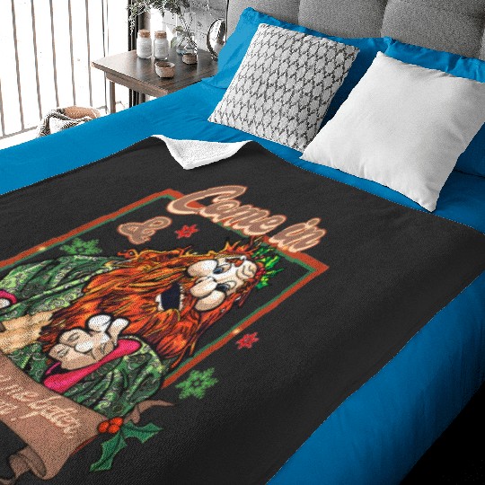 Disneyland Muppets Christmas Carol Character Baby Blankets, Ghost of Christmas Baby Blankets